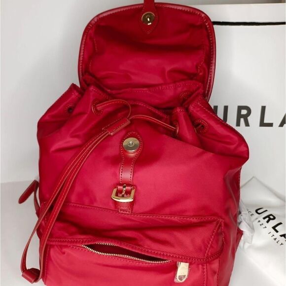 Furla Calipso Nylon Drawstring
Backpack In Cabernet NWT & Dust Bag main image 7